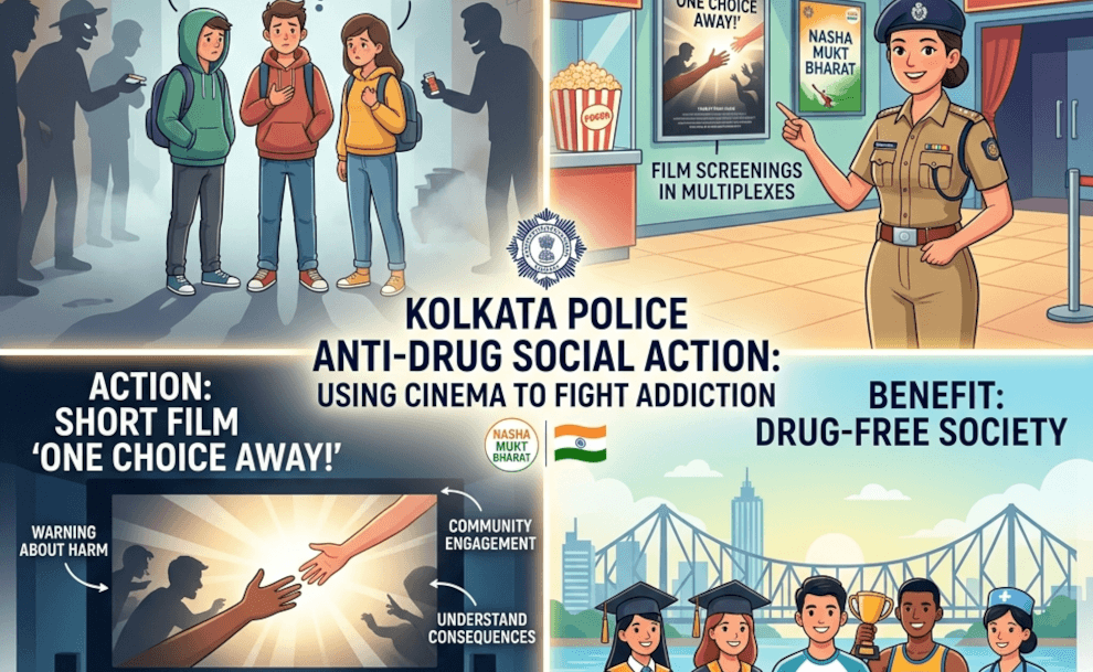 Kolkata Police Uses Cinema to Fight Against Drug Addiction!